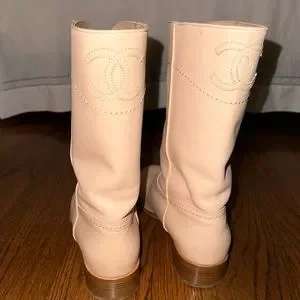 CHANEL 13C Cruise CC Logo Ascot Western Riding Boots